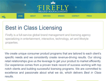 Tablet Screenshot of fireflybrandmanagement.com
